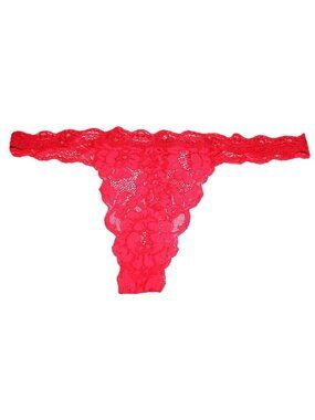Free People We Are HAH T String Me a Thong Siren Red Extra Large #61682